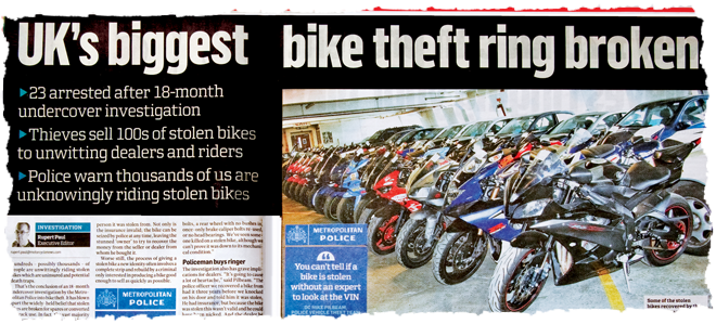 motorcycle theft news story