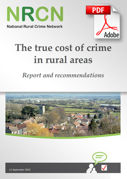 THAMES VALLEY RURAL CRIME PARTNERSHIP RESPONSE TO NATIONAL RURAL CRIME NETWORK REPORT – THE TRUE COST OF CRIME IN RURAL AREAS