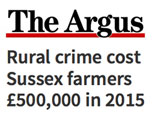 RURAL CRIME COST SUSSEX FARMERS £500,000 IN 2015