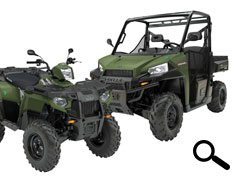 POLARIS ATV AND SIDE-BY-SIDE VEHICLES FITTED WITH THE CESAR ATV SYSTEM