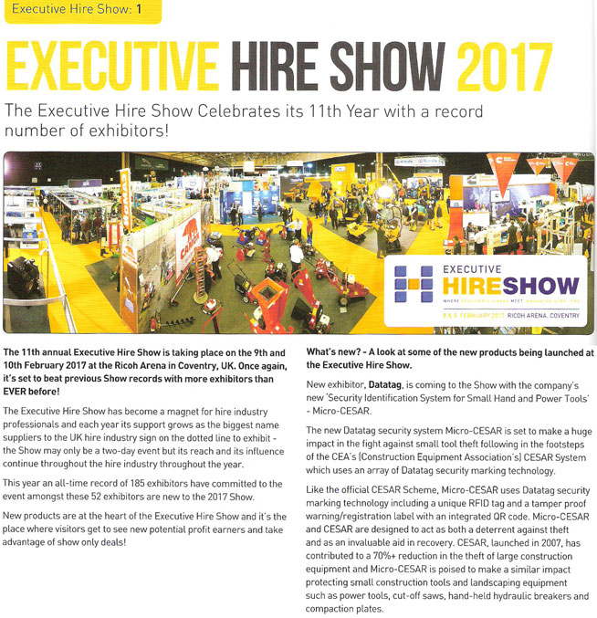 CPA FEATURE - EXECUTIVE HIRE SHOW 2017