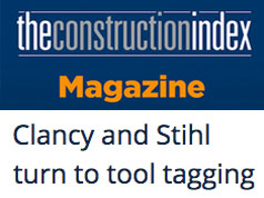 FEATURE ARTICLE CONSTRUCTION INDEX - CLANCY AND STIHL TURN TO TOOL TAGGING