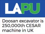 FEATURE ARTICLE IN LANDSCAPE AND AMENITY - Doosan excavator is 250,000th CESAR machine in UK
