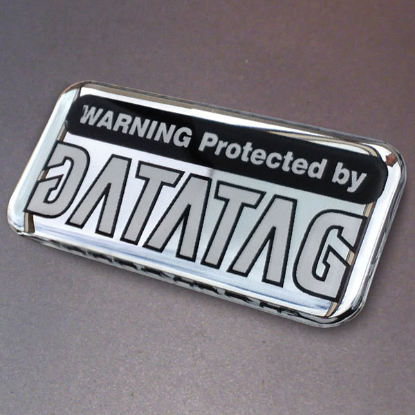 Datatag Domed Resin Warning Label