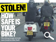 STOLEN - HOW SAFE IS YOUR BIKE - Shocking Image Reveals Trend In Bike Theft