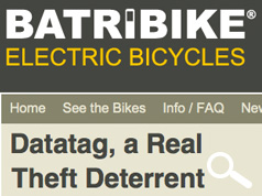 BATRIBIKE: DATATAG, A REAL THEFT DETERRENT