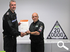 A SURREY POLICE OFFICER COMPLETES ALL THREE IMI AWARDED DATATAG COURSES