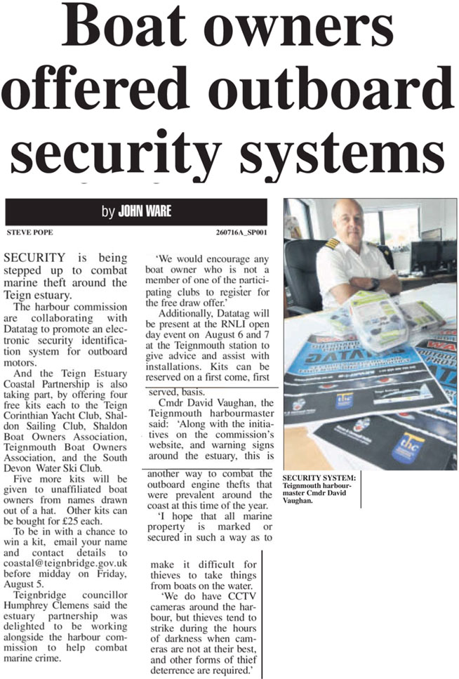 TEIGNMOUTH POST & GAZETTE FEATURE ON 'MICRO CESAR'