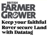 FEATURE ARTICLE BRITISH FARMER & GROWER - KEEP YOUR FAITHFUL LAND ROVER SECURE WITH DATATAG