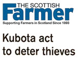 FEATURE ARTICLE THE SCOTTISH FARMER - KUBOTA ACT TO DETER THIEVES